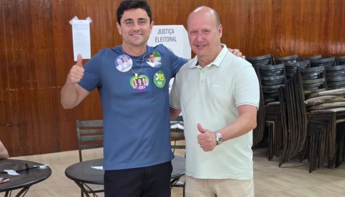 Diego Sorgatto e Célio Silveira declaram apoio a Flávio Bolsonaro no segundo turno